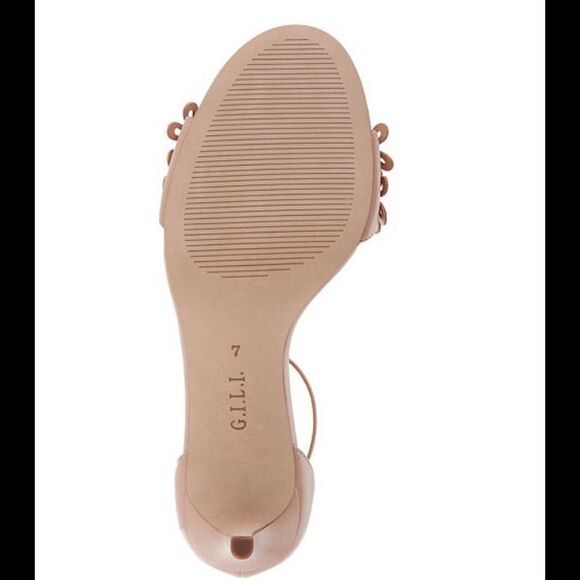 G.I.L.I. Floral Ankle Strap Sandal Gliona Powder Nude - Medium - Picture 5 of 7